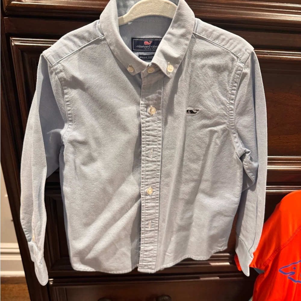 Vineyard Vines Kids Light Blue Button-Down Shirt